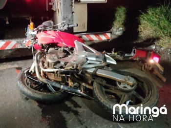 foto de Motociclista morre após bater em traseira de carreta no Contorno Sul de Maringá