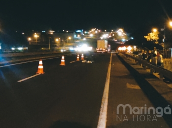 foto de Homem morre atropelado no contorno norte de Maringá 