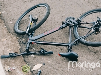 foto de Ciclista fica em estado gravíssimo após sofrer acidente em Maringá