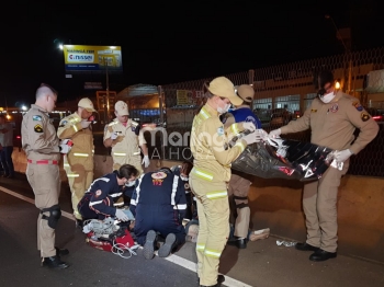 foto de Pedestre é socorrido em estado grave ao ser atropelado por carro na BR-376