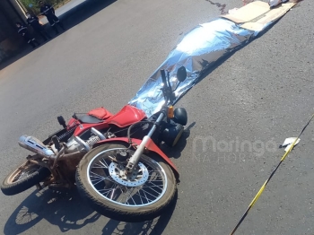 foto de Motociclista se envolve em acidente e acaba morrendo em Maringá