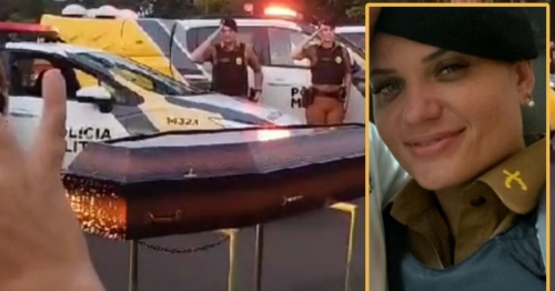 Comoção: policial morta em Maringá é homenageada e sepultada, veja vídeo!