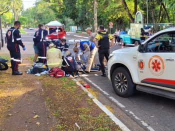 foto de Homem tem perna arrancada durante acidente em Maringá