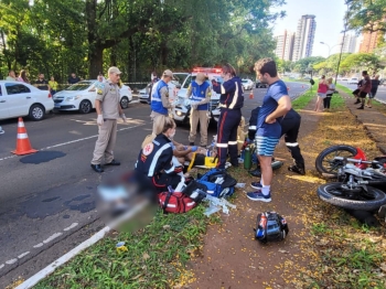 foto de Homem tem perna arrancada durante acidente em Maringá