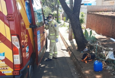 foto de Rapaz leva choque enquanto trabalhava em Maringá