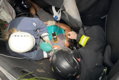 foto de Em estado gravíssimo homem é encaminhado de helicóptero para hospital de Maringá após acidente na BR-376