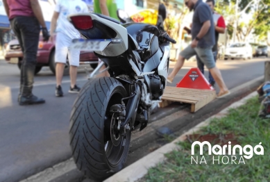 foto de Homem cai com moto de alta cilindrada e fica em estado gravíssimo em Maringá