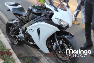 foto de Homem cai com moto de alta cilindrada e fica em estado gravíssimo em Maringá