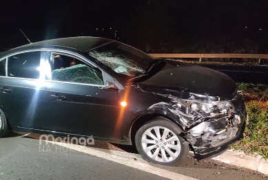 foto de Colisão entre carro e moto termina na morte de homem na BR-376 