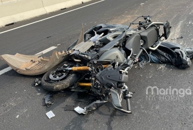 foto de Motociclista morre ao bater na traseira de carreta na BR-376