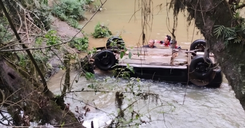 Jovens de 14 e 20 anos são encontrados mortos em carro submerso em rio no Paraná