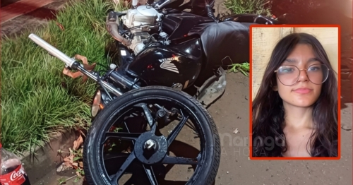 Passageira de moto morre e piloto fica ferido após serem atingidos por carro conduzido por adolescente de 12 anos