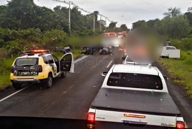 foto de Colisão frontal entre veículos na rodovia do Porto São José resulta em óbito