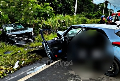 foto de Colisão frontal entre veículos na rodovia do Porto São José resulta em óbito